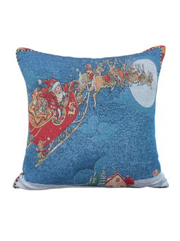 Думка &quot;Новогодняя&quot; гобелен 50*50 (диз.: 30 полет Санты) ДВЭ