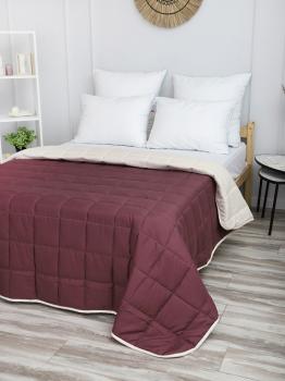 Покрывало "Фиона" стеганое (квадрат, 150г) 210*240 (диз.: 17 вишня-бежевый) ПФ Покрывало "Фиона" стеганое (квадрат, 150г) 210*240 (диз.: 17 вишня-бежевый) ПФ
