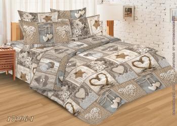 Постельное белье из бязи 145 г/м2 "Душевный" 1,5 сп. (диз.: 17396-1) 