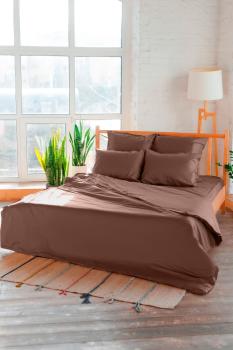 Постельное белье из сатина &quot;Камелия&quot; 1,5 сп. (нав. 70*70 диз.: Шоколад) КССС