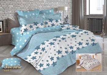 Постельное белье из перкали &quot;Ренессанс&quot; 1,5 сп. (диз.: Звезды вид2) КРП15