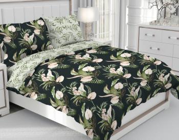 Постельное белье из бязи 125 г/м2 &quot;Наслаждение&quot; 2,0 сп. (диз.: 70980-1 Багира цветочный) КНБ