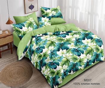 Постельное белье из поплина "Наслаждение" 3Д Евро 220*240 (диз.: M007) КНПЕД