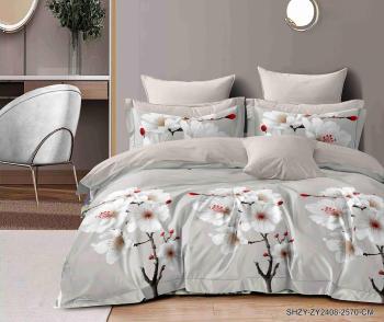 Постельное белье из сатина &quot;Стелла&quot; (пакет ПВХ) 2,0 сп. с Евро (диз.: SHZY-ZY2408-2570-CM) КСВСе