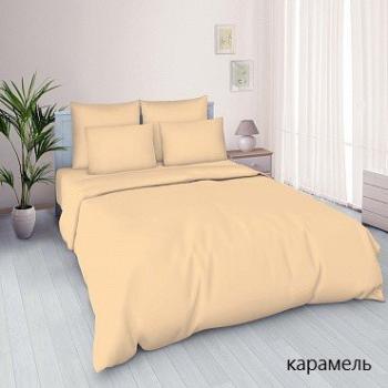 Постельное белье из поплина однотонного "Конфесса" 200*220 (диз.: карамель) 