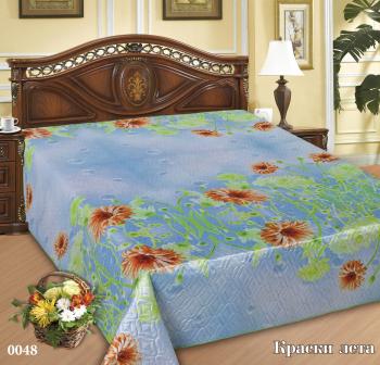 Покрывало  &quot;Шелк&quot; РТ ультрастеп спанбонд 180*220 (диз.: 048 Краски лета) ПШ-180*220