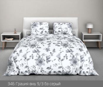 Постельное белье из бязи 125 г/м2 "Наслаждение" 2,0 сп. (диз.: 346 Грация 9/3 бз серый) КНБ