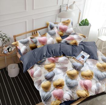 Постельное белье из поплина "Наслаждение" 3Д 2,0 (диз.: 1589) КНПДсев