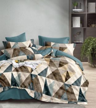 Постельное белье из сатина &quot;Стелла&quot; (пакет ПВХ) 1,5 сп. (диз.: 2634) КСВС