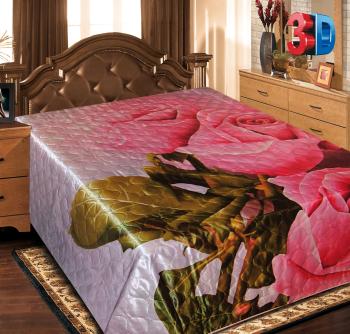 Покрывало РТ  &quot;Шелк&quot; ультрастеп пэ 215*250 (диз.: XHY P264) ПШ-215*255