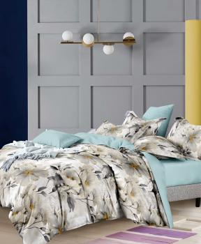 Постельное белье из поплина &quot;Наслаждение&quot; 3Д Евро 220*240 (диз.: 6643) КНПЕД