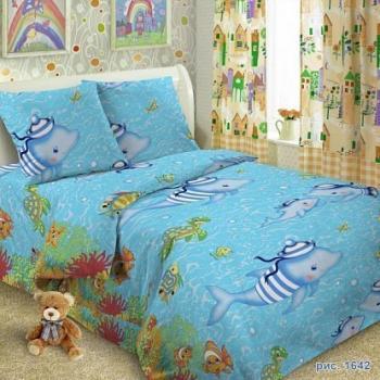 Постельное белье из поплина "Сказочная страна" 110*140 (диз.: 1642) КП
