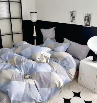 Постельное белье из сатина "Стелла" (пакет ПВХ) 1,5 сп. (диз.: 2719) КСВС