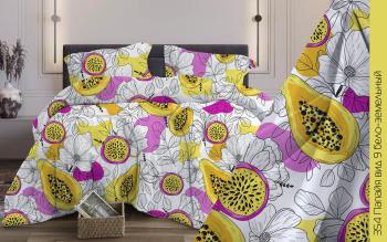 Постельное белье из бязи 125 г/м2 "Наслаждение" 2,0 сп. (диз.: 354 Папайя 9 бело-земельный) КНБ Постельное белье из бязи 125 г/м2 "Наслаждение" 2,0 сп. (диз.: 354 Папайя 9 бело-земельный) КНБ