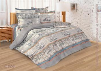 Постельное белье из бязи 145 г/м2 "Душевный" 2,0 сп. с евро (диз.: 10980 Виктори) 