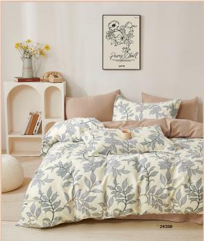 Постельное белье из сатина &quot;Стелла&quot; (пакет ПВХ) 1,5 сп. (диз.: 24356) КСВС