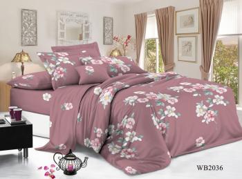 Постельное белье из поплина "Конфесса" Семейный (диз.: WB2036) 