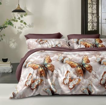 Набор "Сильвия" (поплин: одеяло 172*205; простыня 220*240; нав 70*70 (2шт)) (диз.: 8143) НВЗЛС