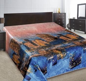 Покрывало  "Шелк" РТ ультрастеп спанбонд 180*220 (диз.: XHY R461) ПШ-180*220