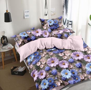 Постельное белье из поплина "Наслаждение" 3Д 1,5 (диз.: 1657) КНПN