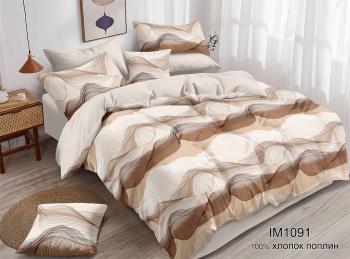 Постельное белье из поплина &quot;Наслаждение&quot; 3Д Евро 220*240 (диз.: IM1091) КНПЕД