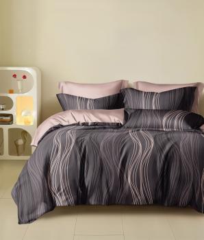 Постельное белье из сатина "Стелла" (пакет ПВХ) Евро 220*240 (диз.: 2587) КВС