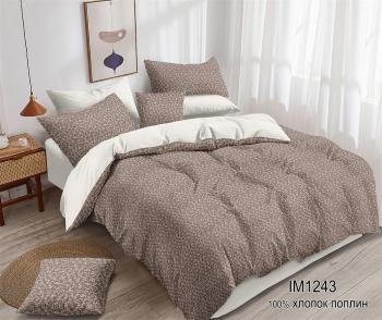 Постельное белье из поплина "Наслаждение" 3Д Евро 200*215 (диз.: IM1243) КНПЕД