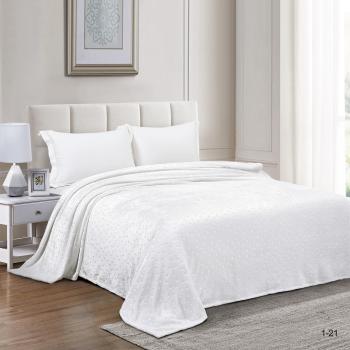 Плед &quot;Милана&quot; 200*220 (велсофт одн. с тиснением 290г/м2) (диз.: 1-21) 