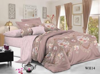 Постельное белье из сатина "Стелла" (пакет ПВХ) Евро 220*240 (диз.: WH14) КВС