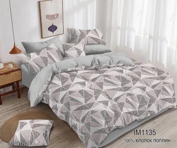 Постельное белье из поплина "Наслаждение" 3Д Евро 220*240 (диз.: IM1135) КНПЕД