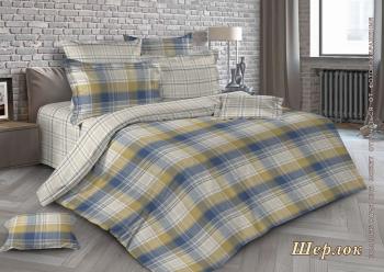 Постельное белье из перкали "Ренессанс" Евро (диз.: Шерлок) КРПе