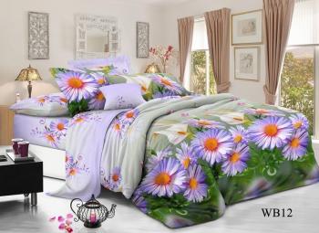 Постельное белье из поплина "Конфесса" Семейный (диз.: WB12) 