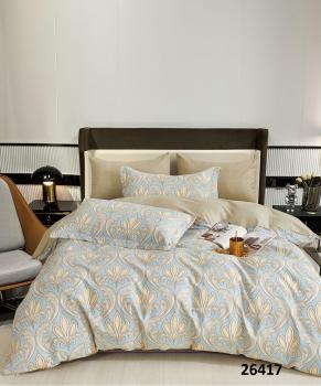 Постельное белье из сатина "Стелла" (пакет ПВХ) 1,5 сп. (диз.: 26417) КСВС