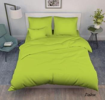 Постельное белье из поплина однотонного &quot;Конфесса&quot; 200*220 (диз.: лайм) 