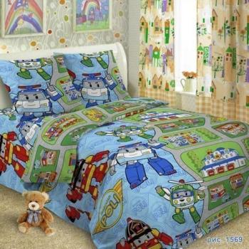 Постельное белье из поплина "Сказочная страна" 110*140 (диз.: 1883) КП