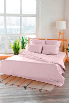 Постельное белье из сатина &quot;Камелия&quot; 2,0 сп. с Евро (нав. 50*70 и 70*70 диз.: Дымчатая роза) КССС