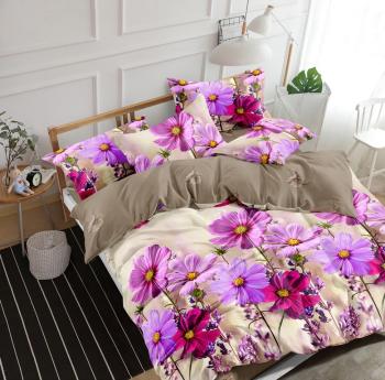 Постельное белье из поплина "Наслаждение" 3Д 2,0 (диз.: 1468) КНПДсев