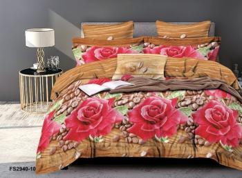 Постельное белье из микросатина "Микросатин" 200*220 (диз.: FS2940-10) КМС-20