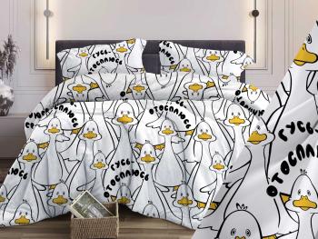 Постельное белье из бязи 125 г/м2 &quot;Сказочная страна&quot; 110*140 (диз.: 329 Гусь отсплюсь 9 б/з) КБ