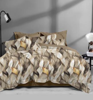 Постельное белье из сатина "Стелла" (пакет ПВХ) 1,5 сп. (диз.: 2684) КСВС