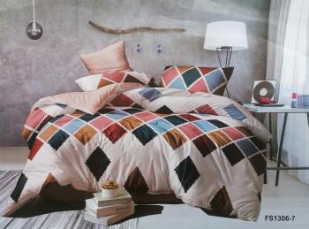 Постельное белье из микросатина "Микросатин" 200*220 (диз.: FS1306-7) КМС-20