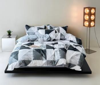 Постельное белье из поплина "Наслаждение" 3Д 2,0 с Евро (диз.: 8064) КНПЕД