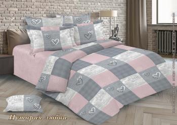 Постельное белье из перкали &quot;Ренессанс&quot; 2,0 сп. (диз.: История любви) КРП20