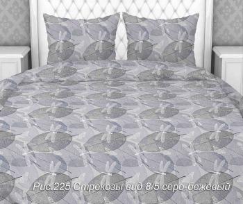Постельное белье из бязи 125 г/м2 "Наслаждение" 1,5 сп. (диз.: 225 Стрекозы 8/5 серо-бежевый) КНБС Постельное белье из бязи 125 г/м2 "Наслаждение" 1,5 сп. (диз.: 225 Стрекозы 8/5 серо-бежевый) КНБС