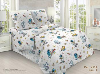 Постельное белье из поплина &quot;Сказочная страна&quot; 110*140 (диз.: 2511-1) КП