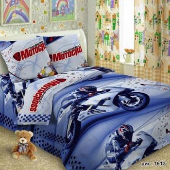 Постельное белье из поплина "Сказочная страна" 110*140 (диз.: 1613) КП
