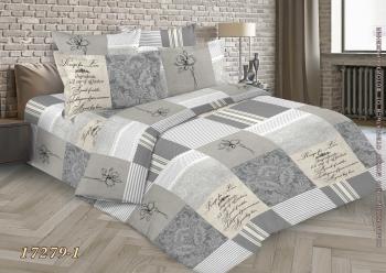 Постельное белье из бязи 145 г/м2 "Душевный" 2,0 сп. с евро (диз.: 17279-1) 