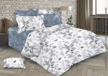 Постельное белье из бязи 145 г/м2 "Душевный" 2,0 сп. с евро (диз.: День/Ночь) 