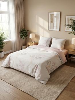 Постельное белье из тенселя "Камелия" 1,5 сп. (диз.: 220965-1А) КССС