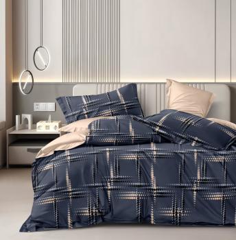 Постельное белье из сатина "Стелла" (пакет ПВХ) 2,0 сп. (диз.: 2710) КСВС